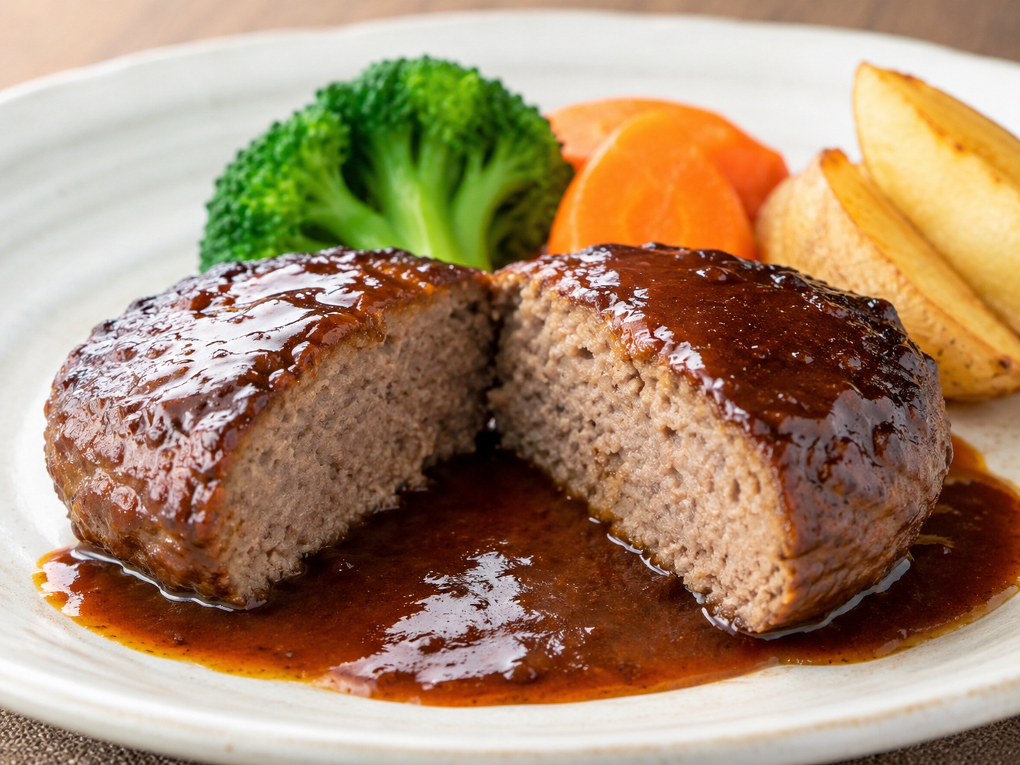 中心まで十分に加熱された肉料理