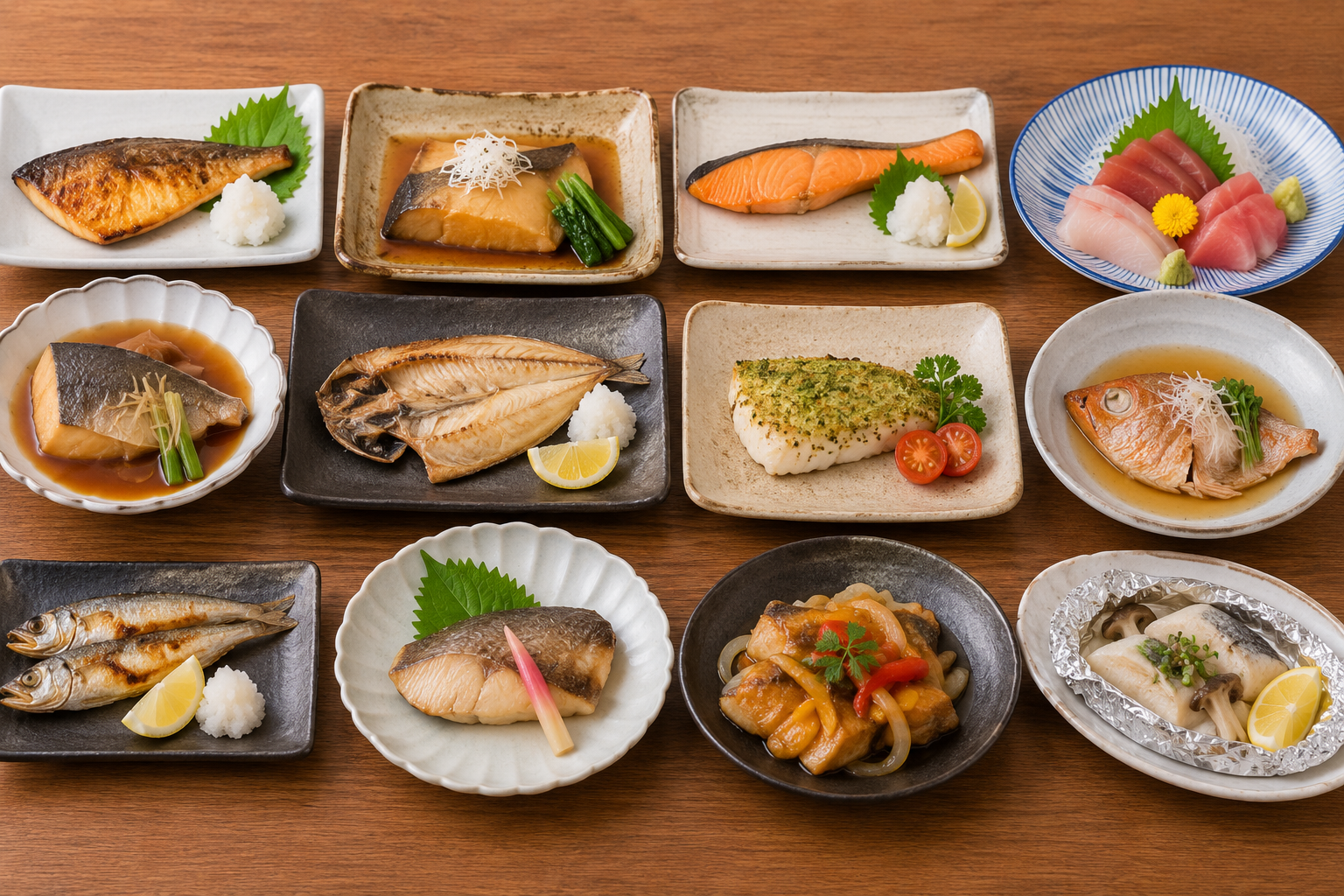 さまざまな魚料理のイメージ